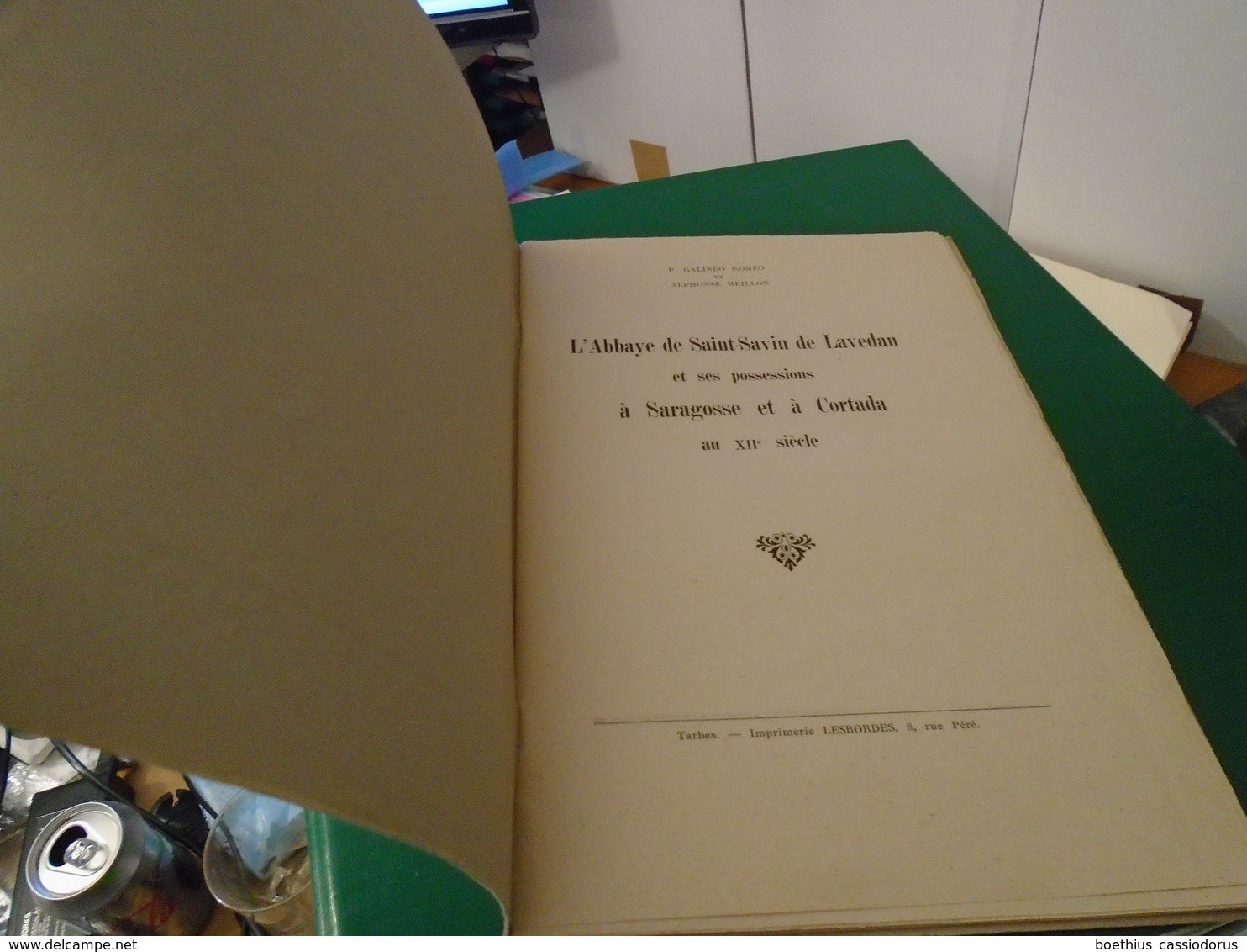 Pyrénées : ABBAYE DE SAINT-SAVIN DE LAVEDAN  Et Ses Possessions Saragosse Cortada Au XII Siècle 1925 GALINDO A. MEILLON - Midi-Pyrénées