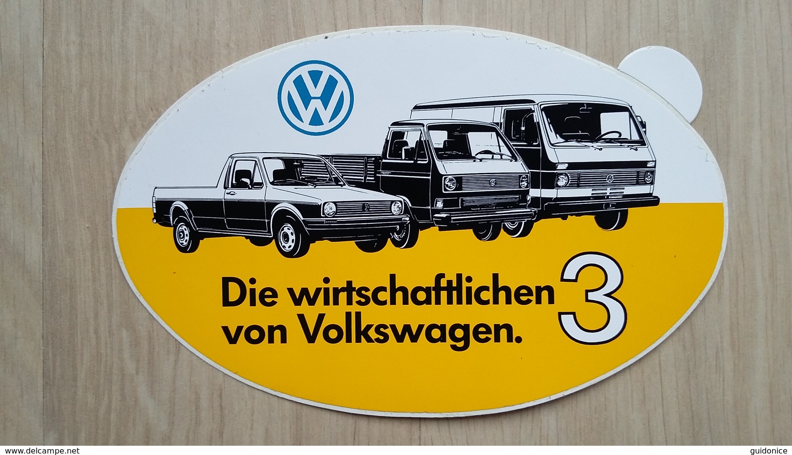 Aufkleber Mit Kfz-Werbung Aus Deutschland (Transportfahrzeuge Von VW) - Aufkleber