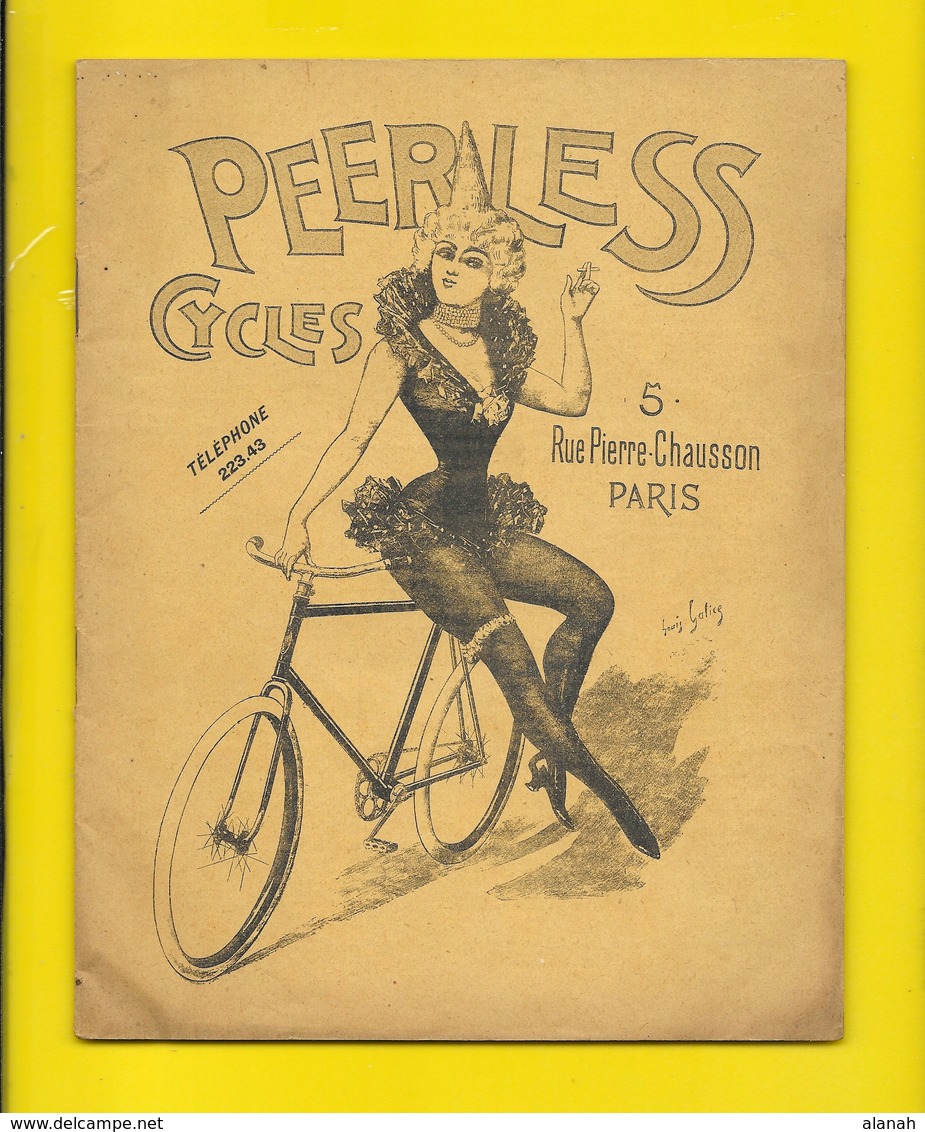 Catalogue 1901 Cycles "PEERLESS" 48 Pages + Couverture Format 22 X 18 Cm Env.. - Cyclisme