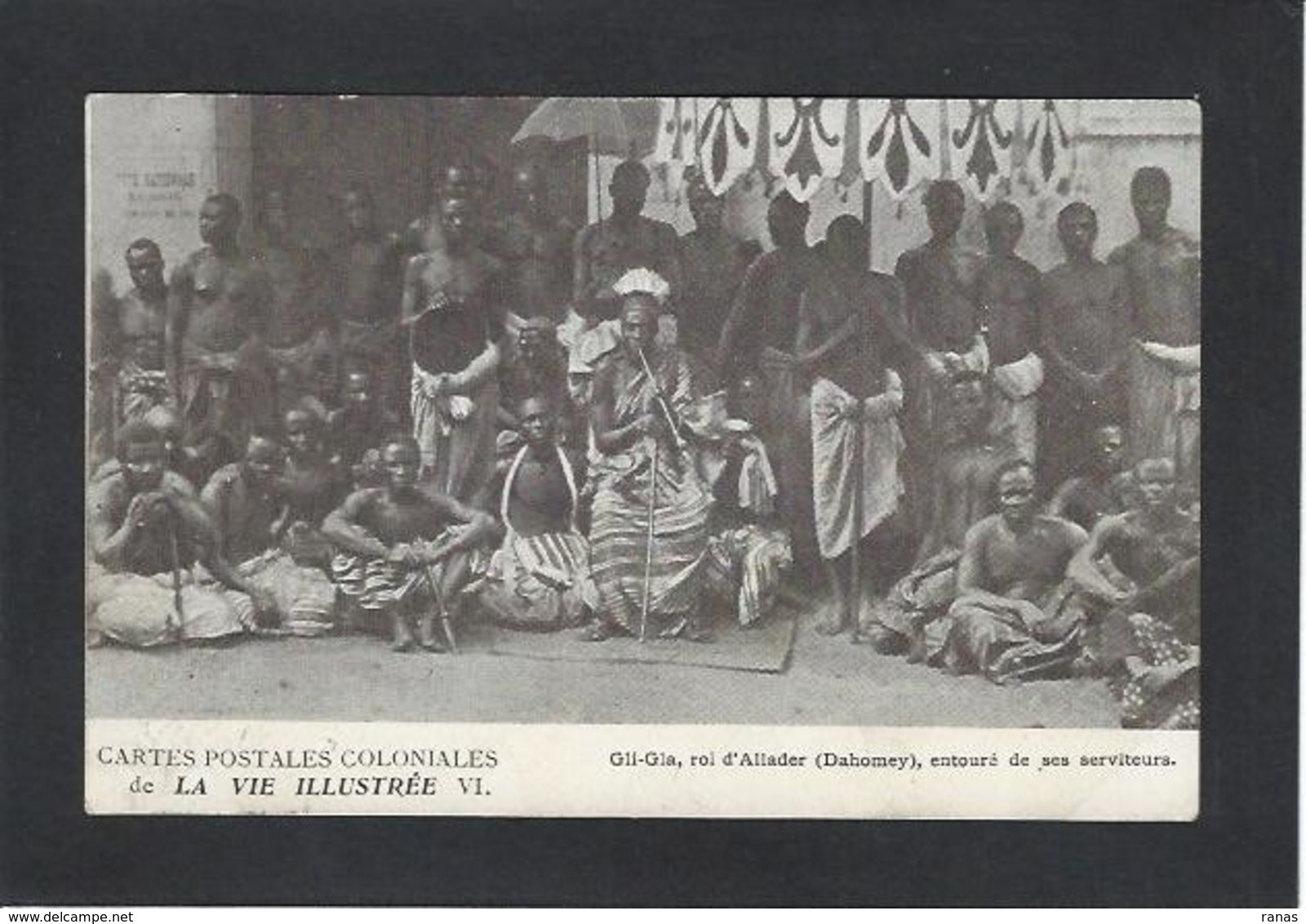 CPA DAHOMEY Afrique Noire Gli Gla Roi King Circulé - Dahome