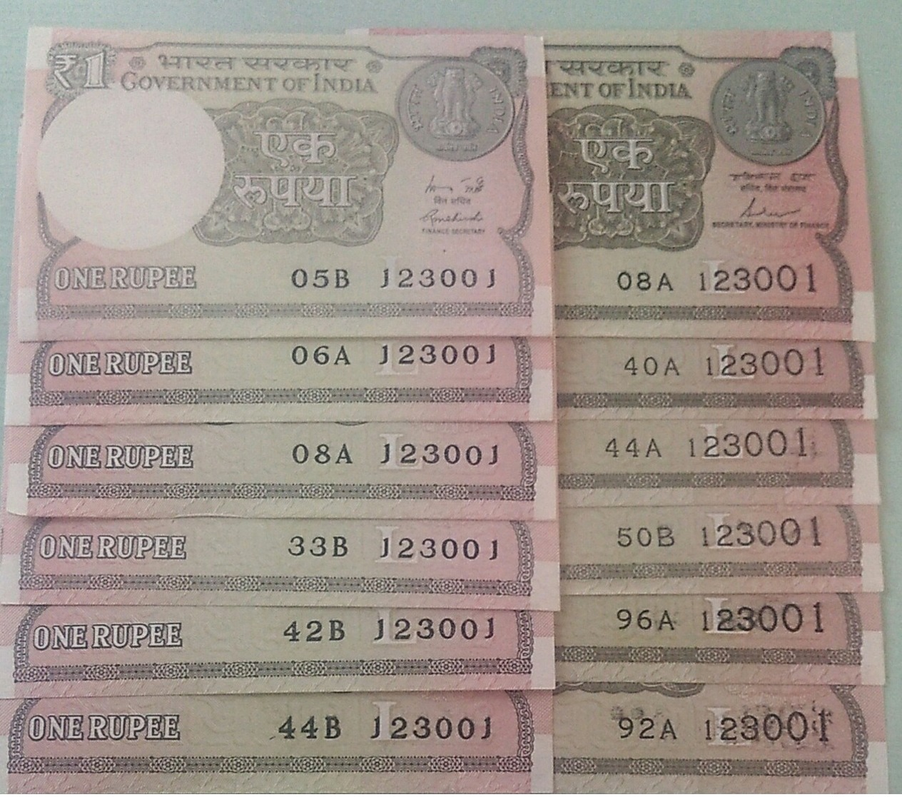 Rare..India..Inde..6 Pairs.billet .@@ See Sample Picture - Lots & Kiloware - Banknotes