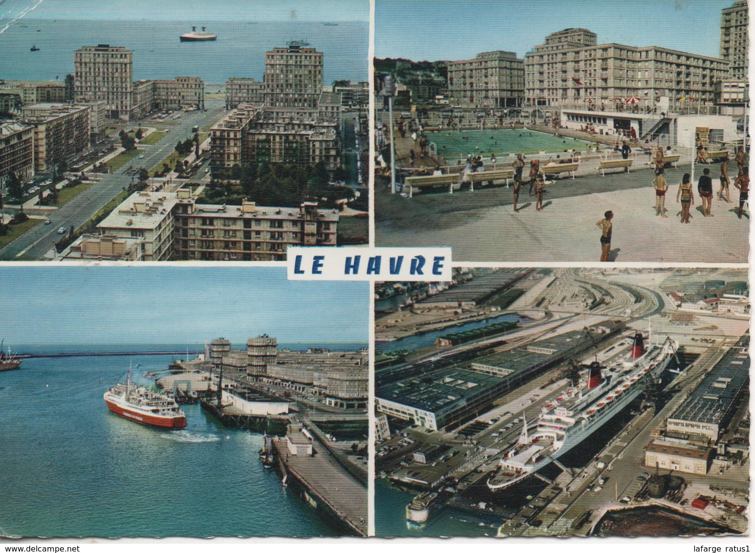 Le Havre Vues Pli Marque En Haut Coin Gauche - Non Classés