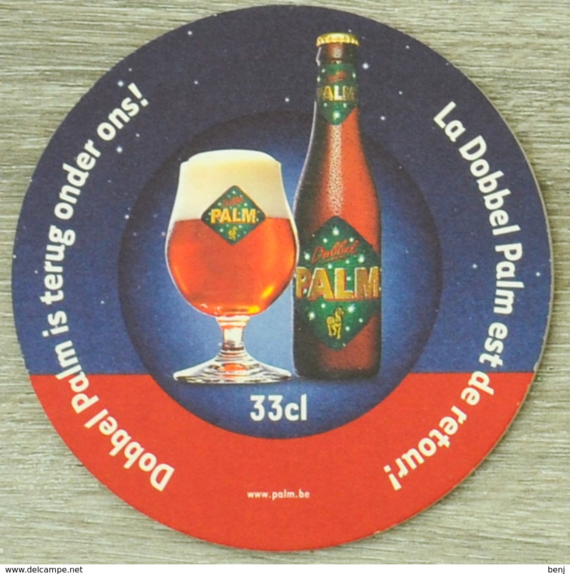 Sous-bock PALM La Dobbel Palm Est De Retour Bierdeckel Beermat Bierviltje (CX) - Sous-bocks