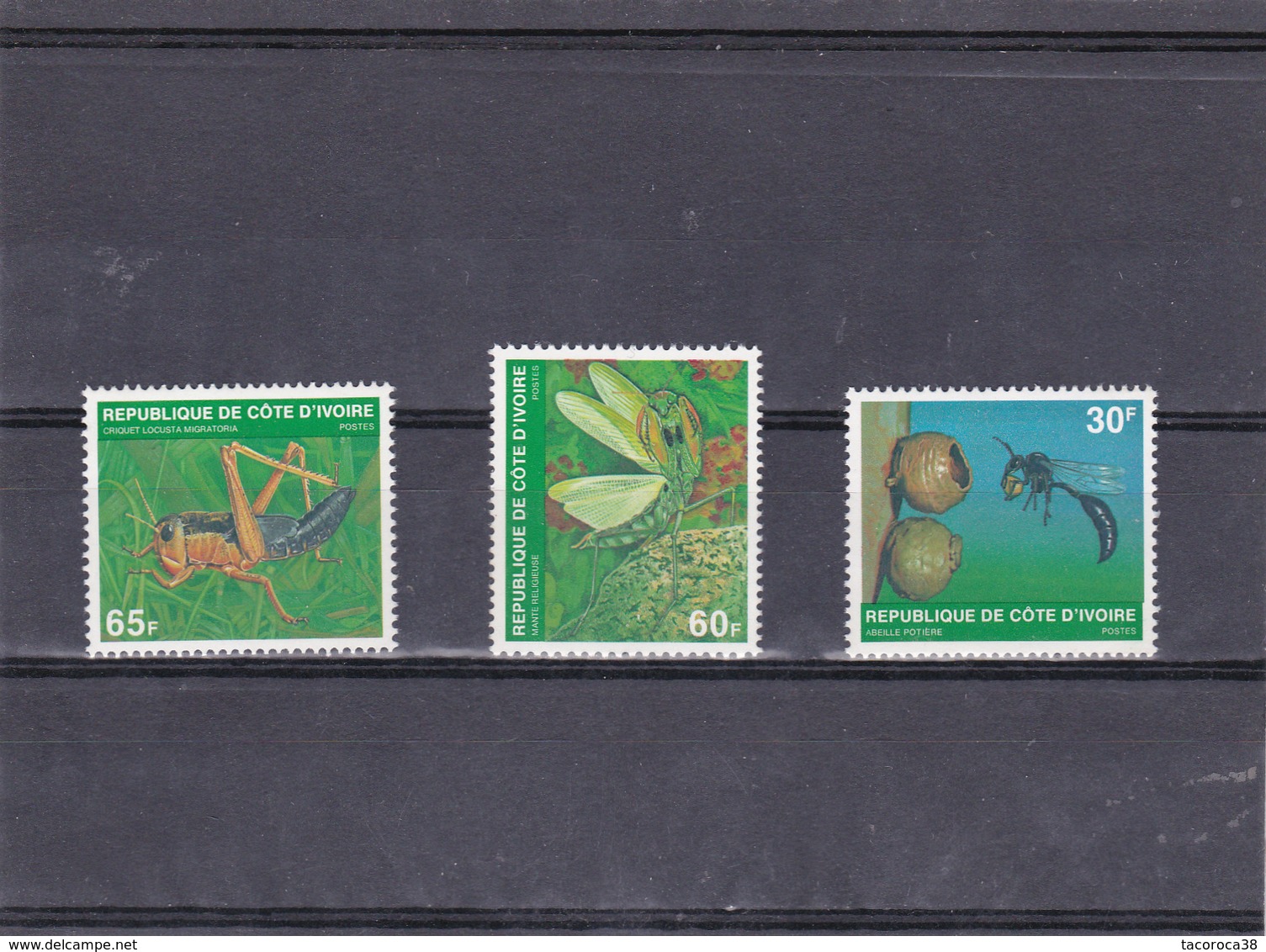 COTE D'IVOIRE - Insectes N° 508 C Et E Yvert Et Tellier - Neufs Sans Charmière, Voir Le Scan - Côte D'Ivoire (1960-...)