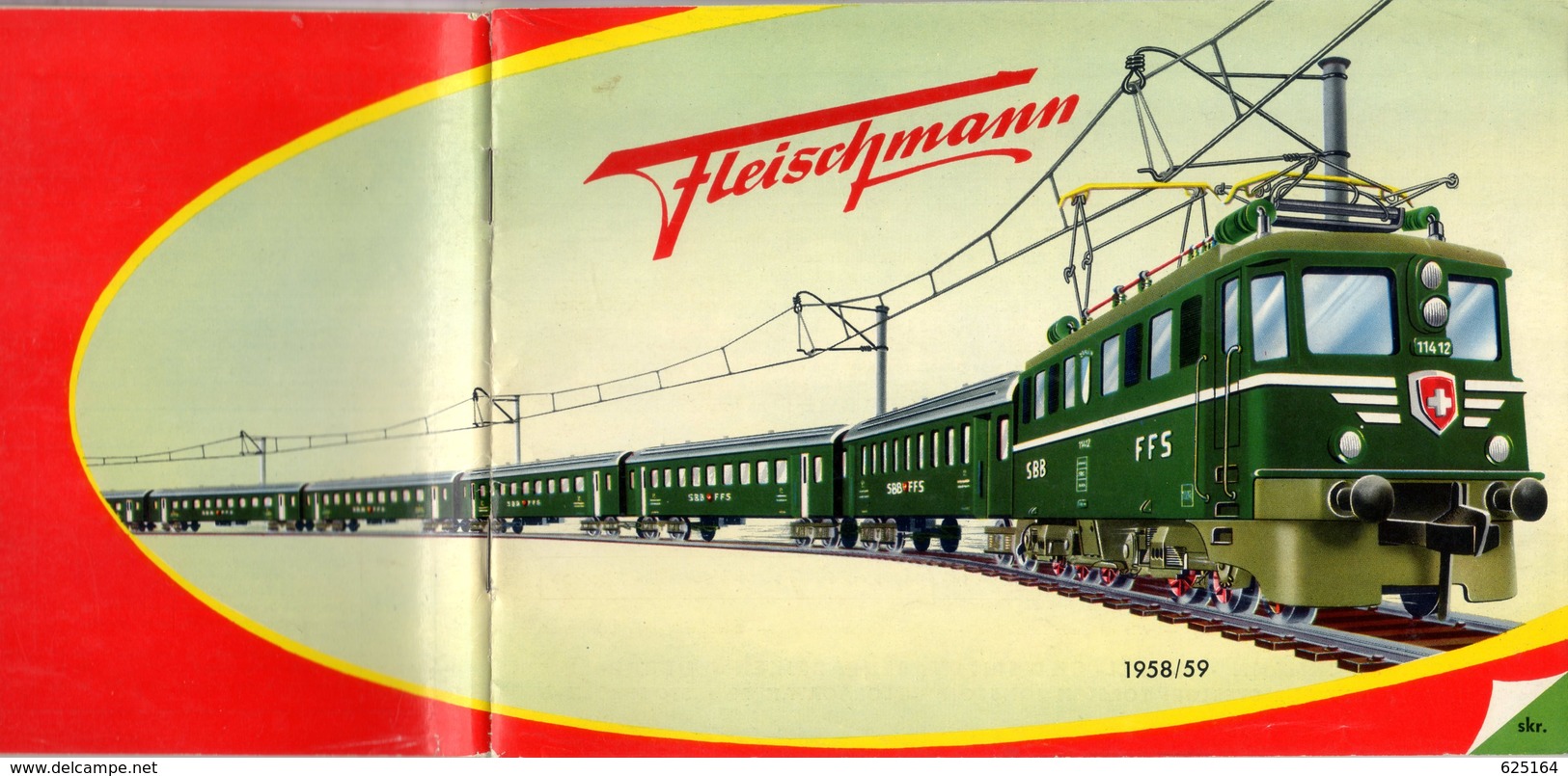 Catalogue FLEISCHMANN 1958/59 O - HO - Dampfmaschinen  - En Suédois - Unclassified