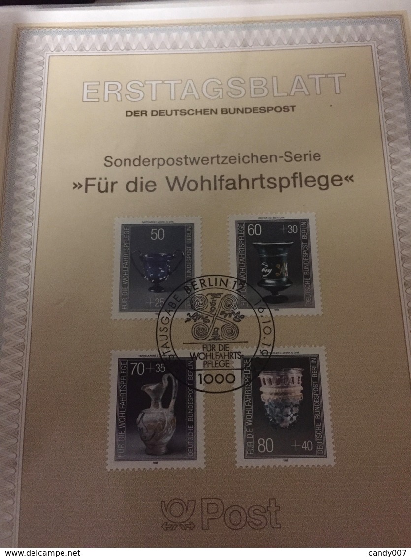 Collection De 686 FDC Allemagne ,Berlin De 1977 à 1992 Sous Pochettes Plastique Super état - Collezioni