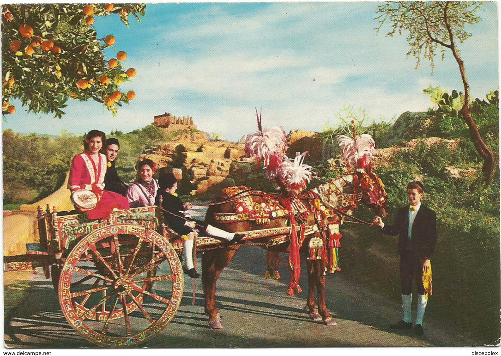 V3200 Sicilia - Carretto Siciliano - Folklore / Viaggiata 1978 - Costumi