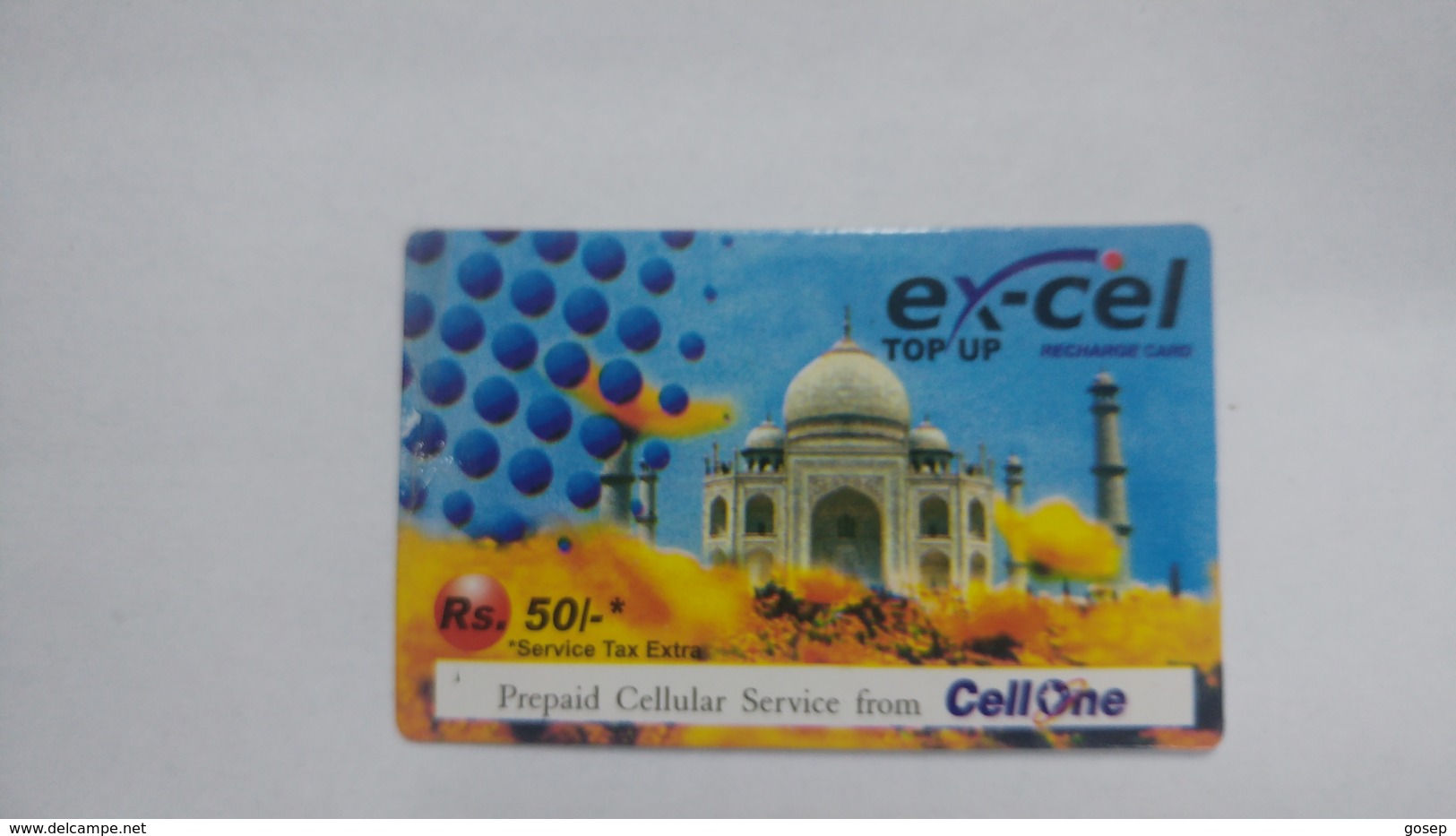 India-ex-cel. Top Up-card-(27d)-(rs.50)-(24.3.2007)-(jaipur)-card Used+1 Card Prepiad Free - India