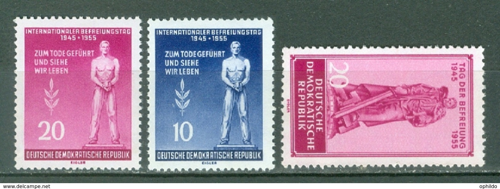 DDR  Yvert  195/196 Et 197   * *  TB - Ungebraucht