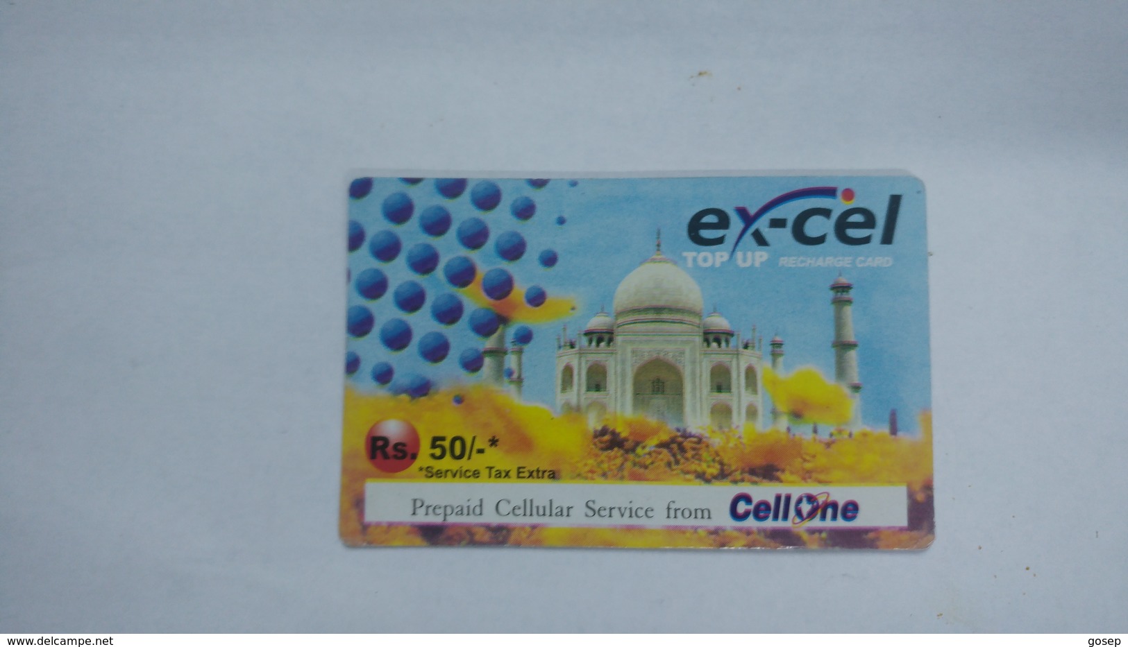 India-ex-cel. Top Up-card-(27e)-(rs.50)-(31.12.2008)-(jaipur)-card Used+1 Card Prepiad Free - Indien