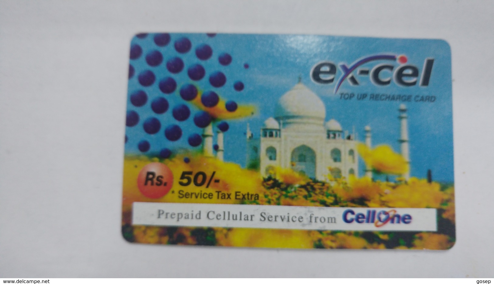 India-ex-cel. Top Up-card-(27f)-(rs.50)-(30.4.2009)-(jaipur)-card Used+1 Card Prepiad Free - Inde