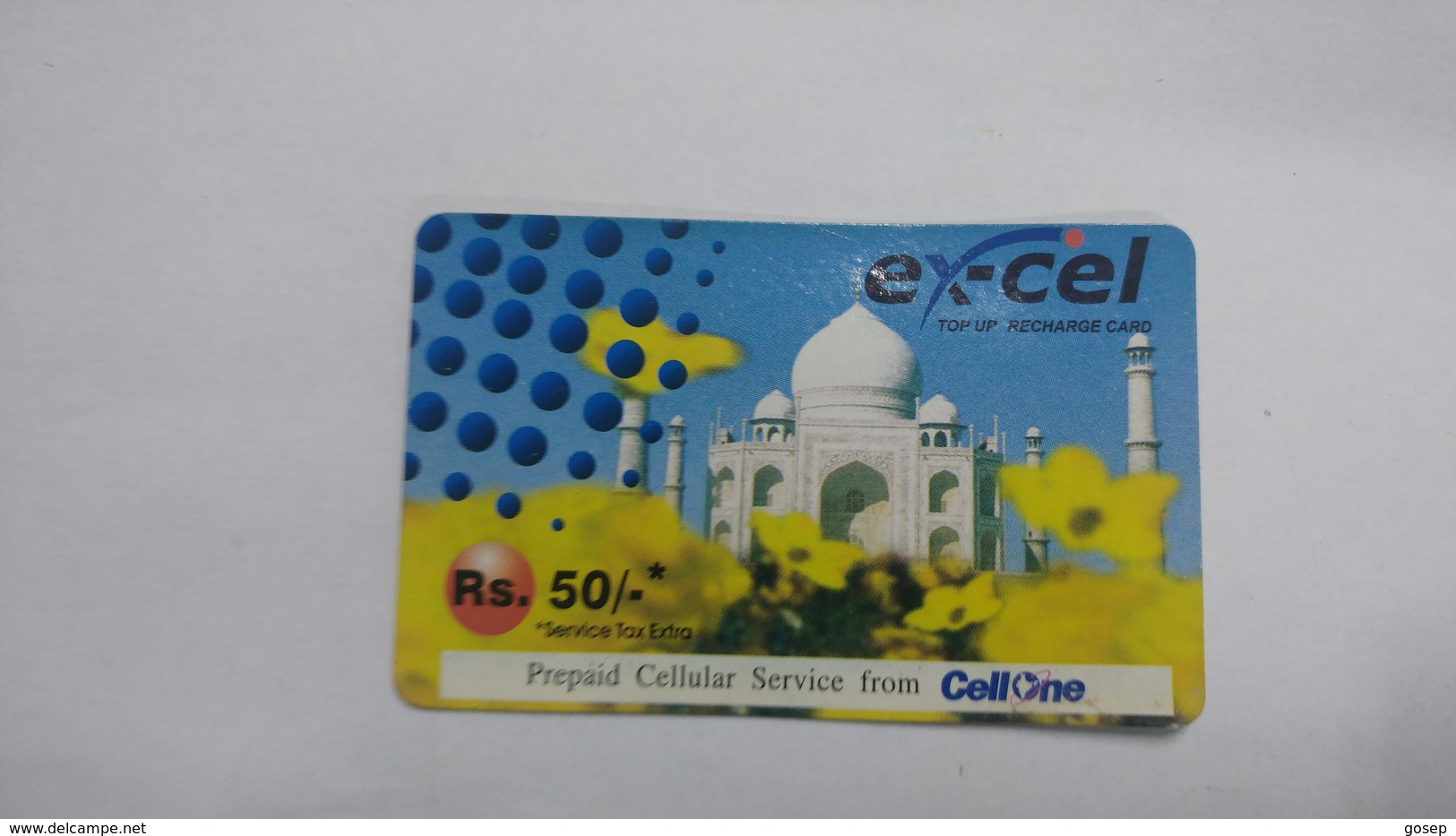 India-ex-cel. Top Up-card-(27h)-(rs.50)-(22.5.2008)-(jaipur)-card Used+1 Card Prepiad Free - Indien