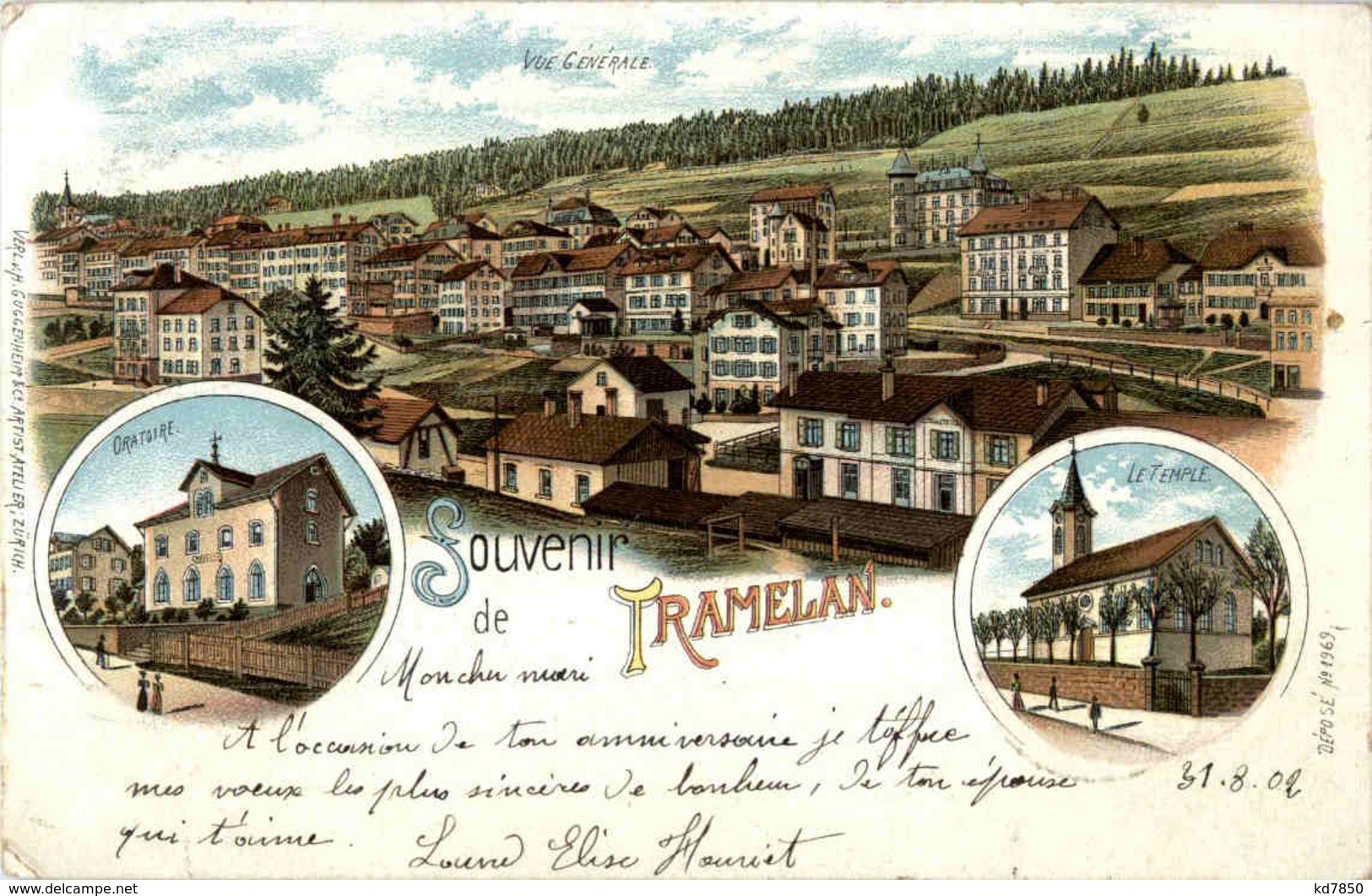 Souvenir De Tramelan - Litho - Tramelan