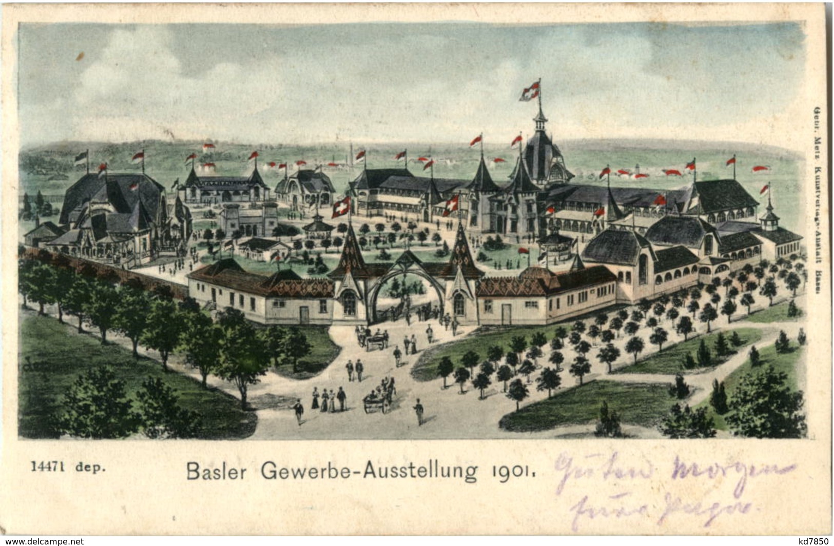 Basel - Gewerbe Ausstellung 1901 - Basilea