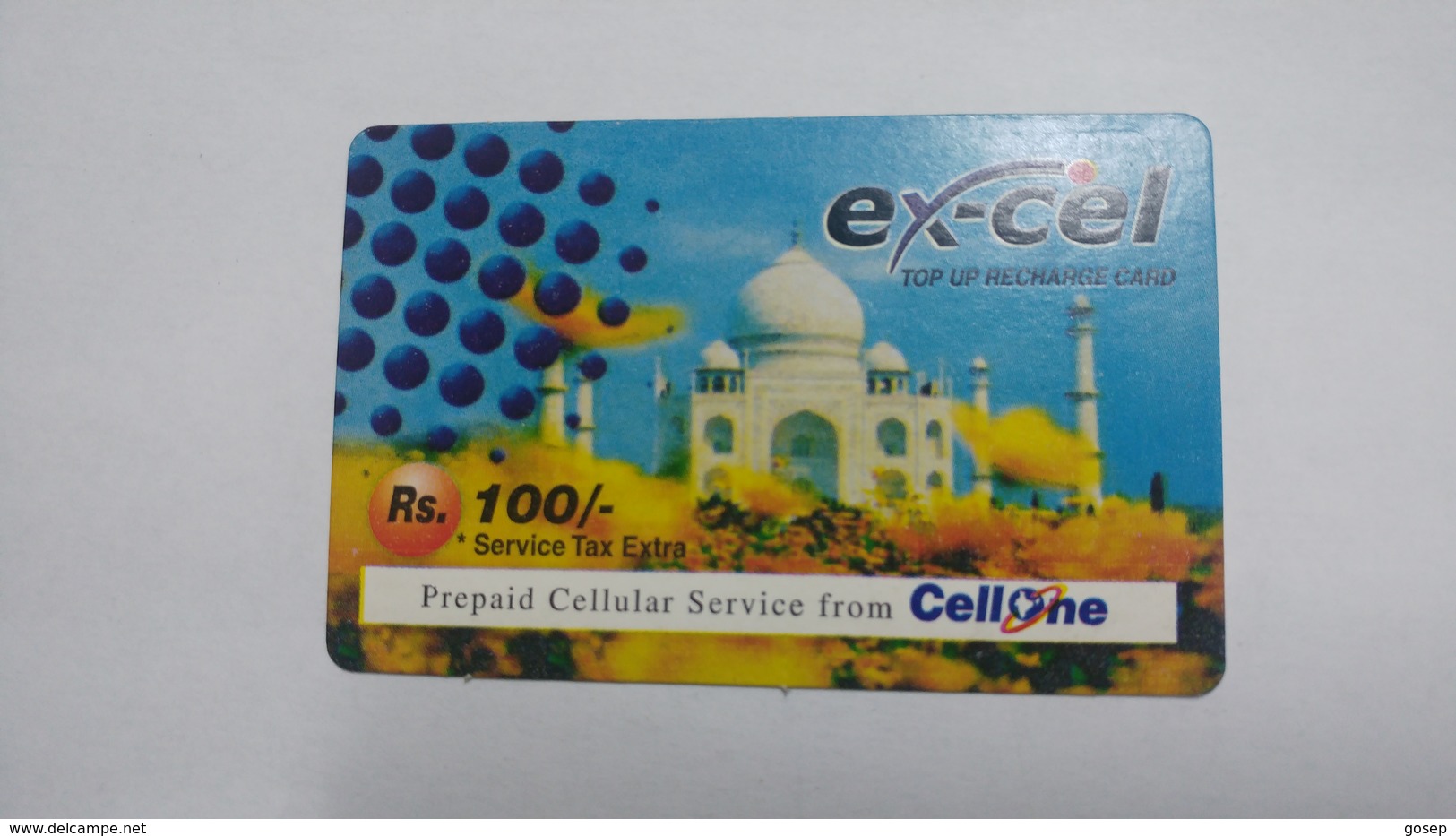 India-ex-cel. Top Up-card-(27i)-(rs.100)-(4.10.2007)-(jaipur)-card Used+1 Card Prepiad Free - Inde