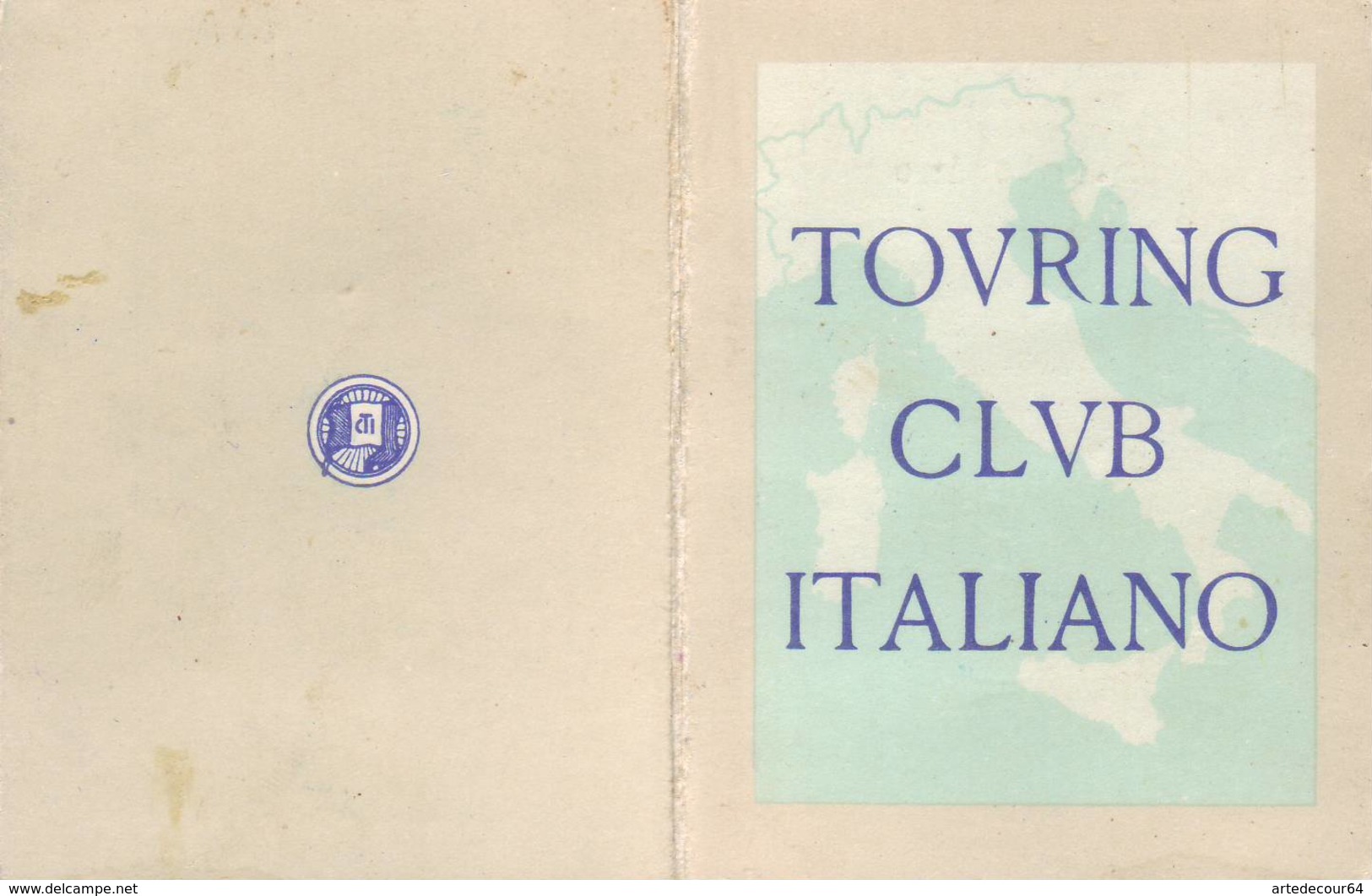 Tessera  - Touring Club Italiano  -  Palermo  1967 - Historical Documents