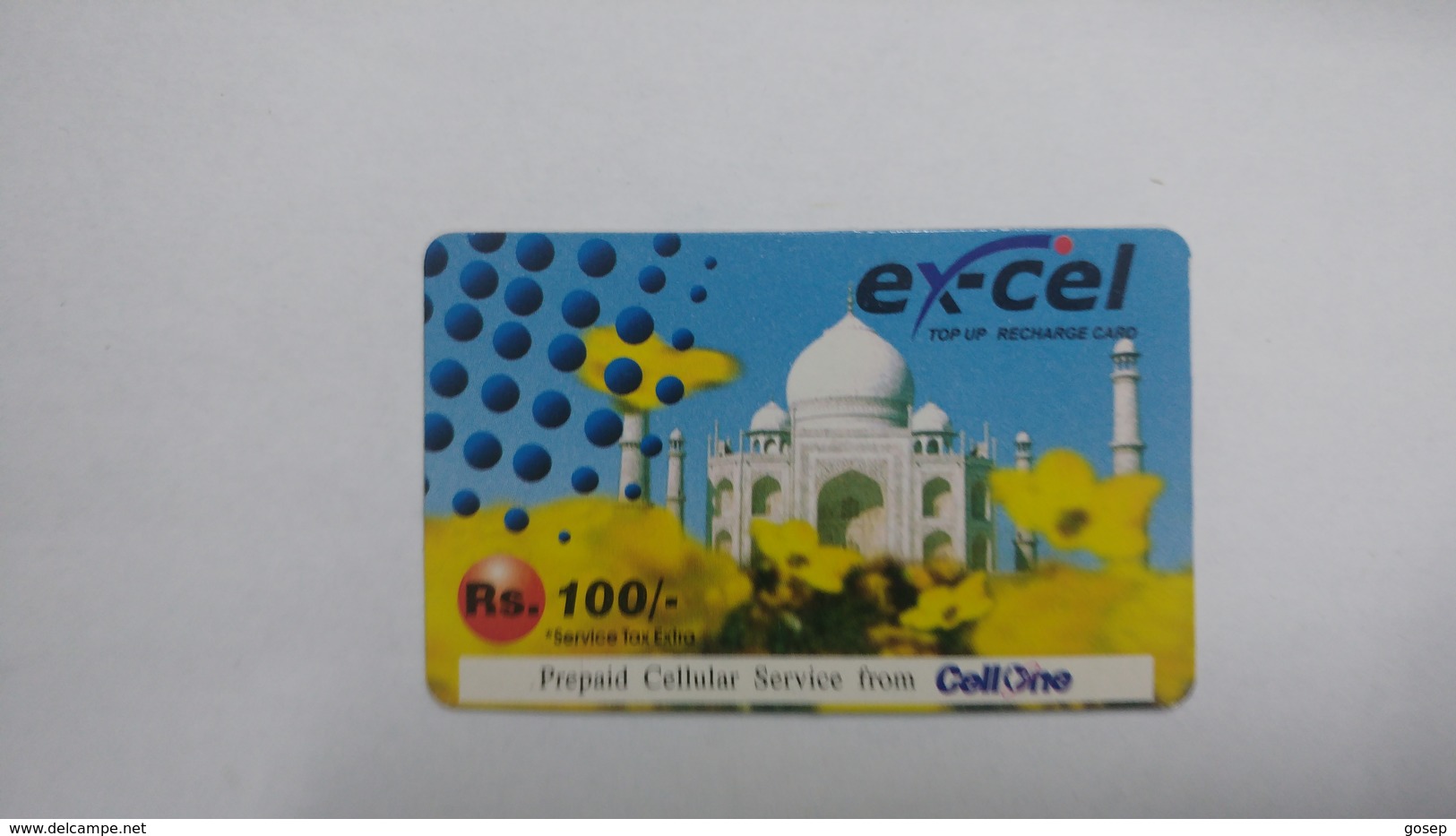 India-ex-cel. Top Up-card-(27q)-(rs.100)-(31.12.2008)-(jaipur)-card Used+1 Card Prepiad Free - India