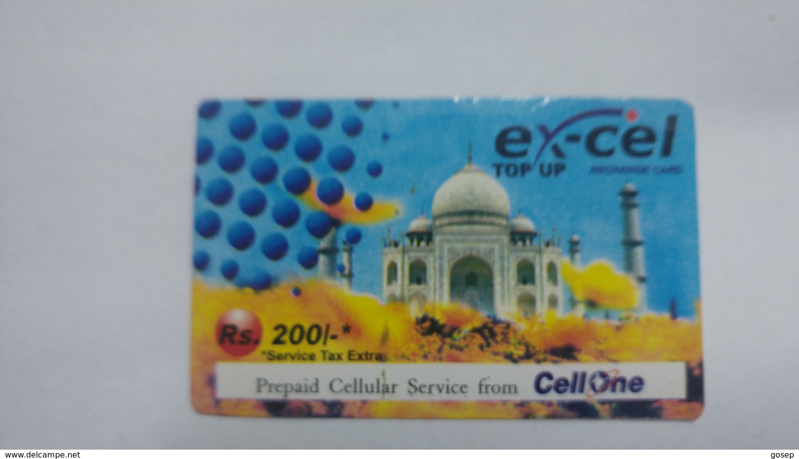 India-ex-cel-recharge Card-(28a)-(rs.200)-(23.3.2007)-(jaipur)-card Used+1 Card Prepiad Free - Inde