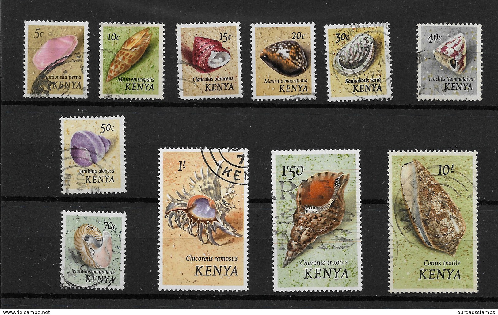 Kenya 1971 Seashells, Selection To 10s Used (7316) - Kenya (1963-...)