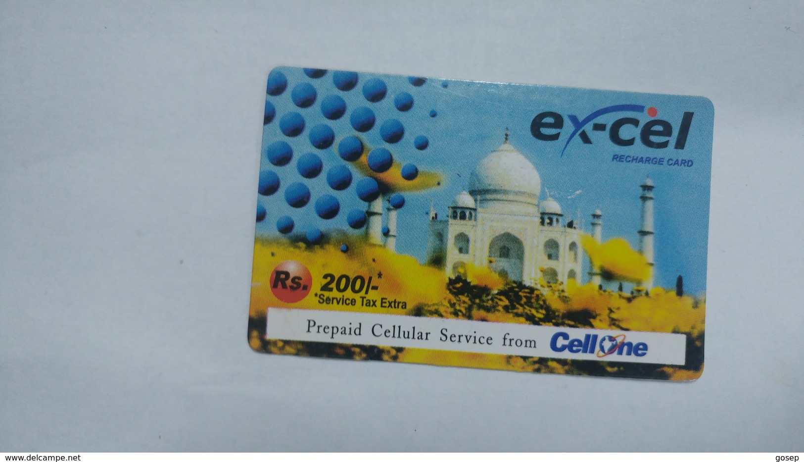 India-ex-cel-recharge Card-(28e)-(rs.200)-(1.5.2008)-(jaipur)-card Used+1 Card Prepiad Free - Inde