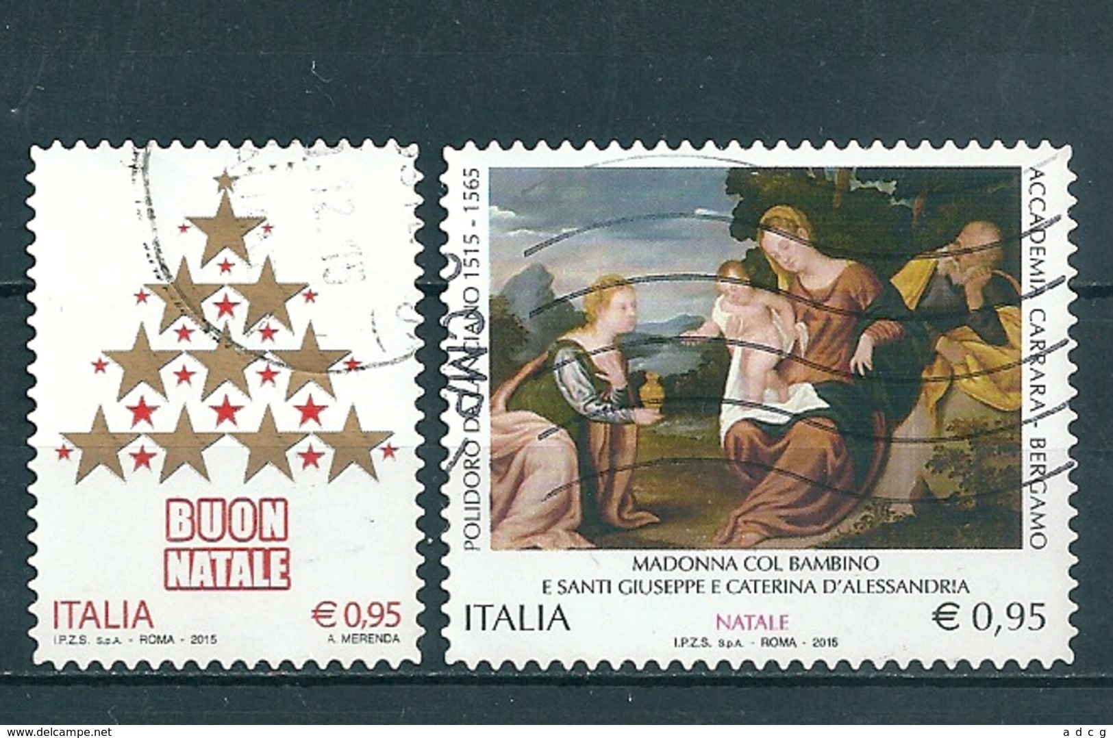 2015 NATALE RELIGIOSO E LAICO SERIE COMPLETA USATO - 2011-20: Usati