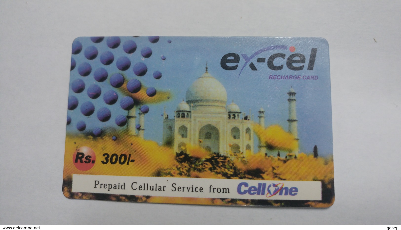 India-ex-cel-recharge Card-(30)-(rs.300)-(28.2.2005)-(jaipur)-card Used+1 Card Prepiad Free - India