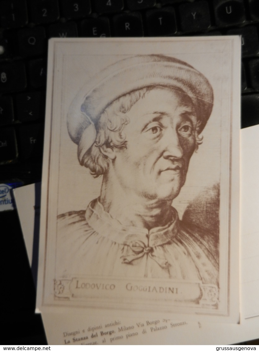 19827) BARTOLOMEO PASSAROTTI RITRATTO LODOVICO GOGGIADINI NON VIAGGIATA - Pittura & Quadri