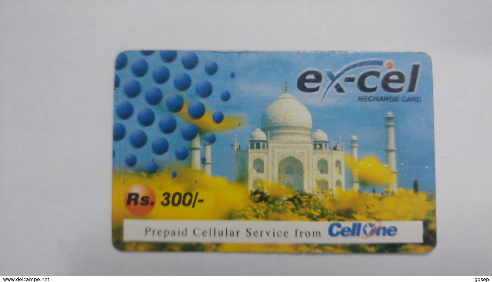 India-ex-cel-recharge Card-(30c)-(rs.300)-(31.12.2007)-(jaipur)-card Used+1 Card Prepiad Free - Inde