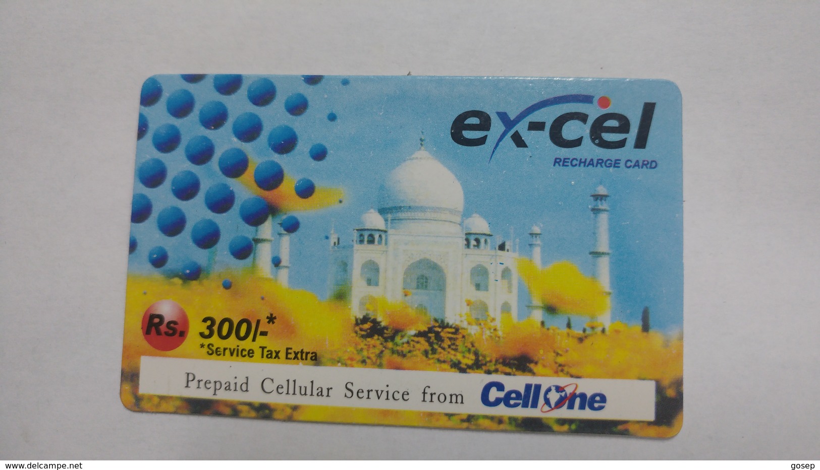 India-ex-cel-recharge Card-(30d)-(rs.300)-(31.3.2008)-(jaipur)-card Used+1 Card Prepiad Free - Inde