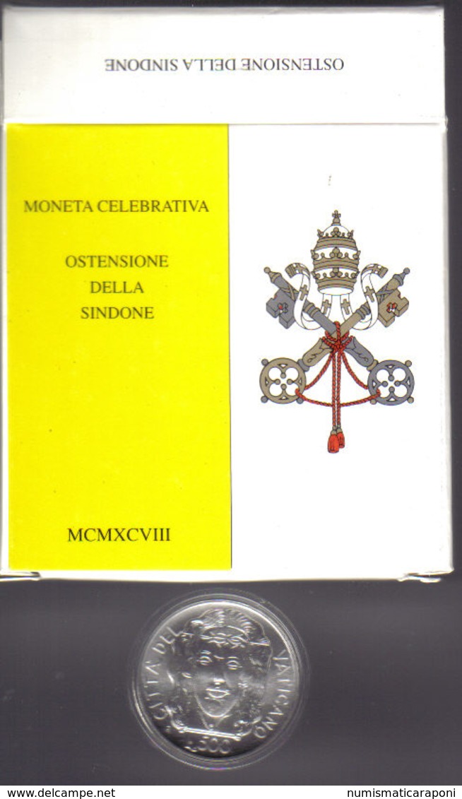 VATICANO 1998 500 Lire Ostensione Della Sindone Fdc - Vaticano