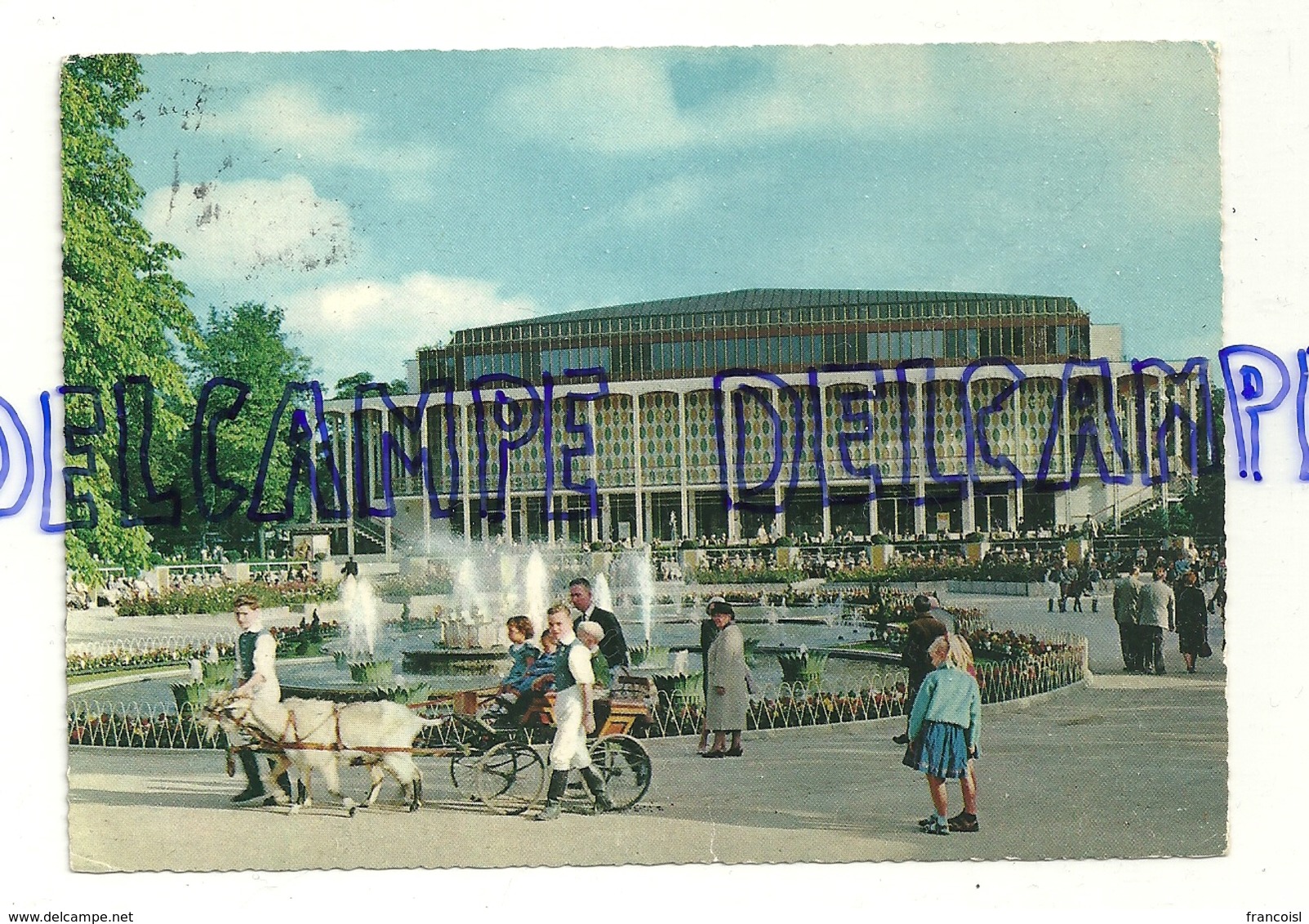 Kobenhavn. Copenhagen.The Concert Hall Of Tivoli. Charrette Pour Enfants (poneys). Animée.Farvefoto - Danemark