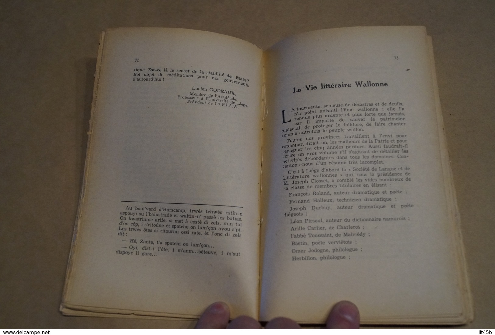 Ancien Almanach Wallon 1947,édité En 1946,complet 234 Pages,20 Cm./12,5 Cm.collection - Belgique