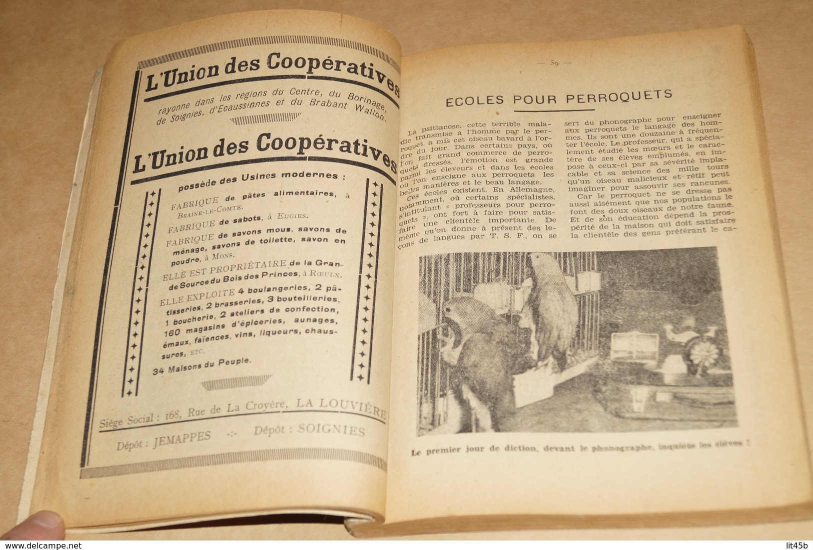 ancien almanach du peuple et de la Wallonie,1931,édition 1930,complet 238 pages,20 Cm./15,5 Cm..collection