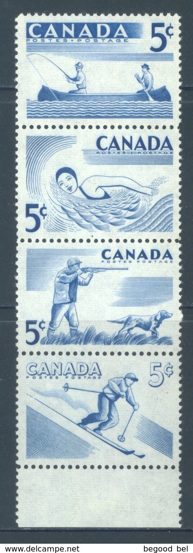 CANADA  - MNH/*** LUXE - 1957 - SPORT - Yv 292-295 - Lot 18488 - Neufs