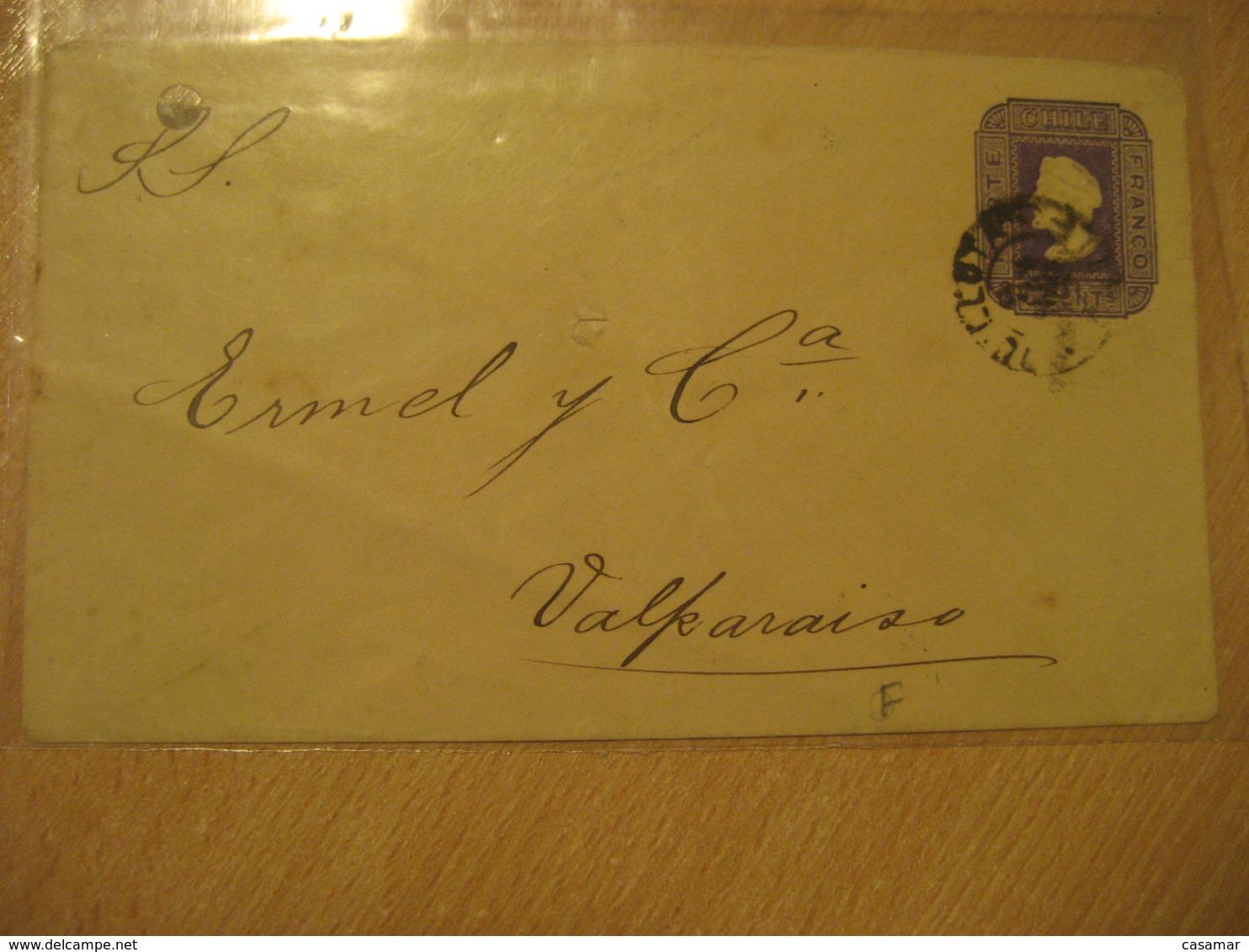 1892 To Valparaiso 5 Centavos Colon Columbus Postal Stationery Cover CHILE - Chili