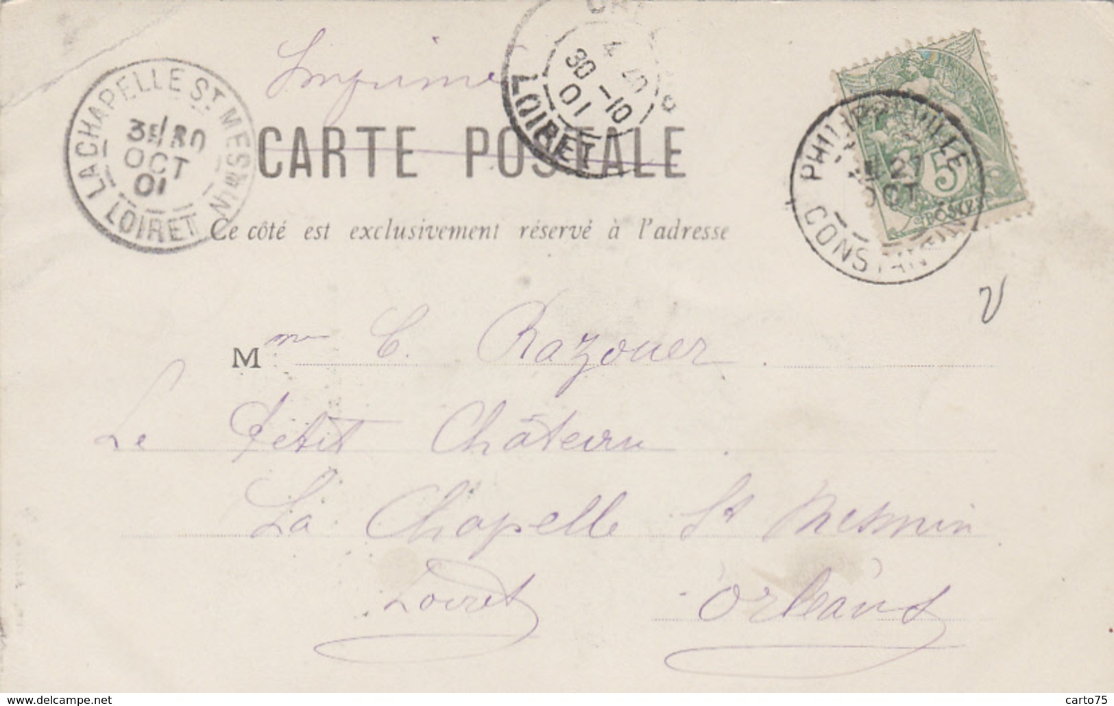 Algérie - Groupe D'Enfants Arabes - 1901 Cachets Philippeville La Chapelle St-Mesmin 45 - Scenes