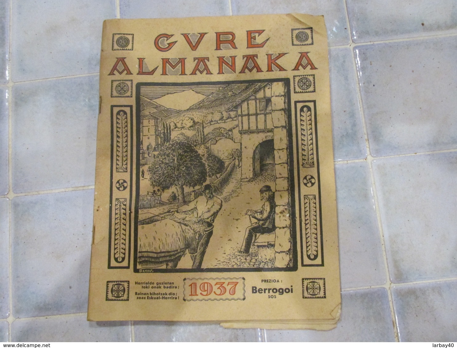 Gvre Almanaka 1937 Almanach Basque - Old Books