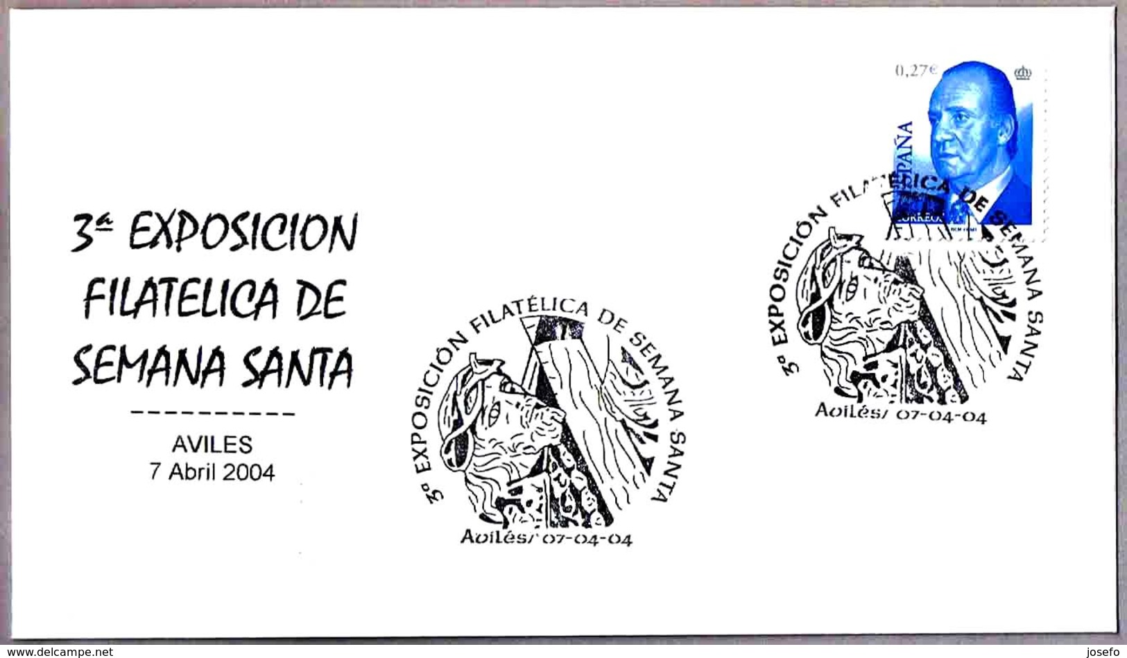 Exposicion Filatelica De SEMANA SANTA. Aviles, Asturias, 2004 - Cristianismo