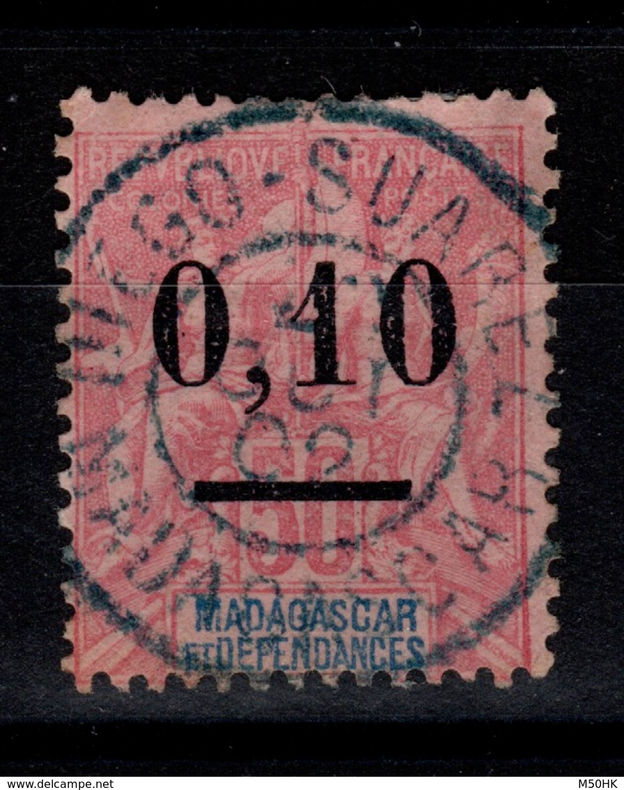 Madagascar - YV 53 Oblitere DIEGO SUAREZ Plein Centre (superbe) En Bleu Type Groupe Cote 12 Euros - Usados