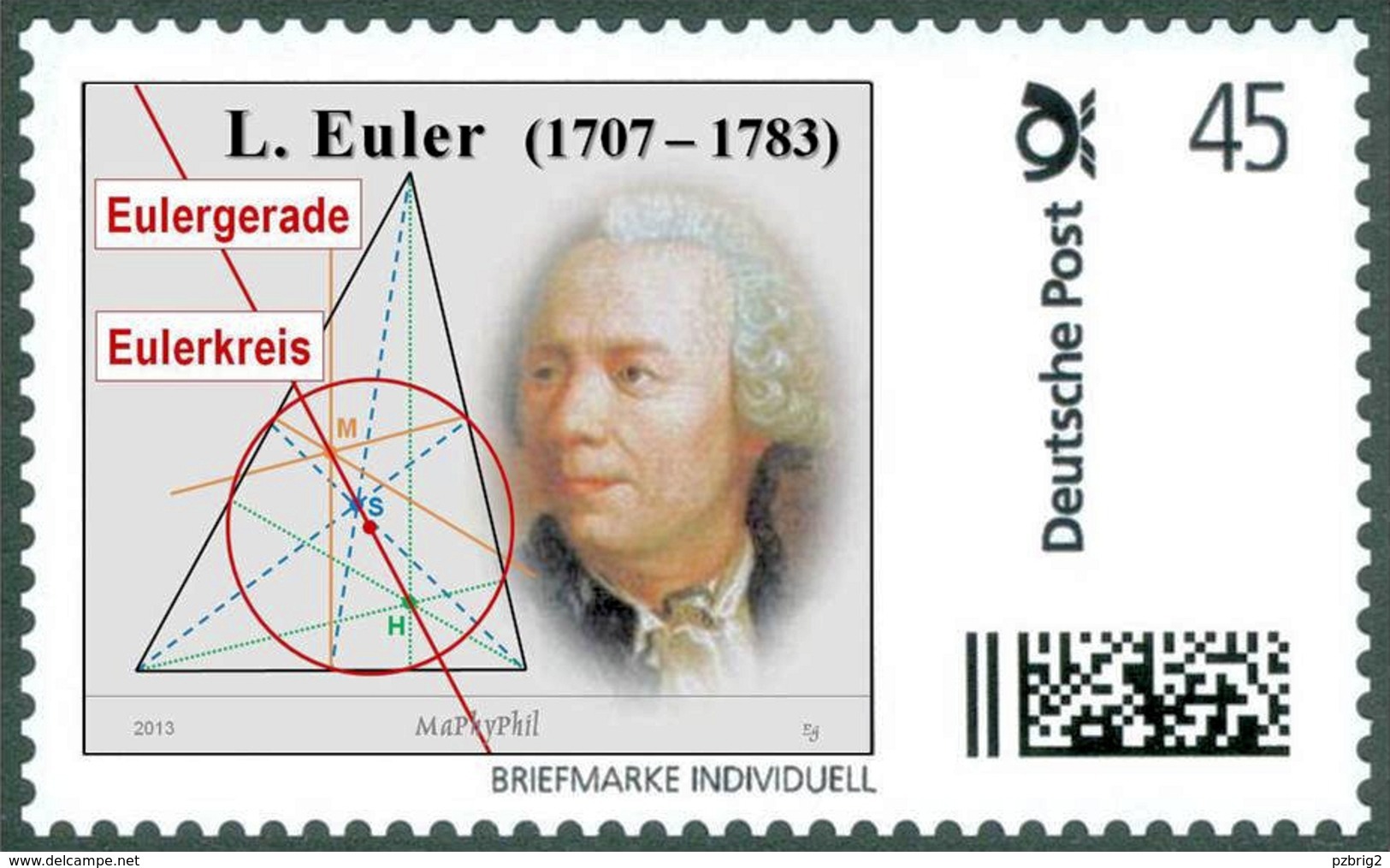 EULER, L. - Euler Straight Line, Euler Circuit - Mathematics - Mathematician - Marke Individuell - Sonstige & Ohne Zuordnung