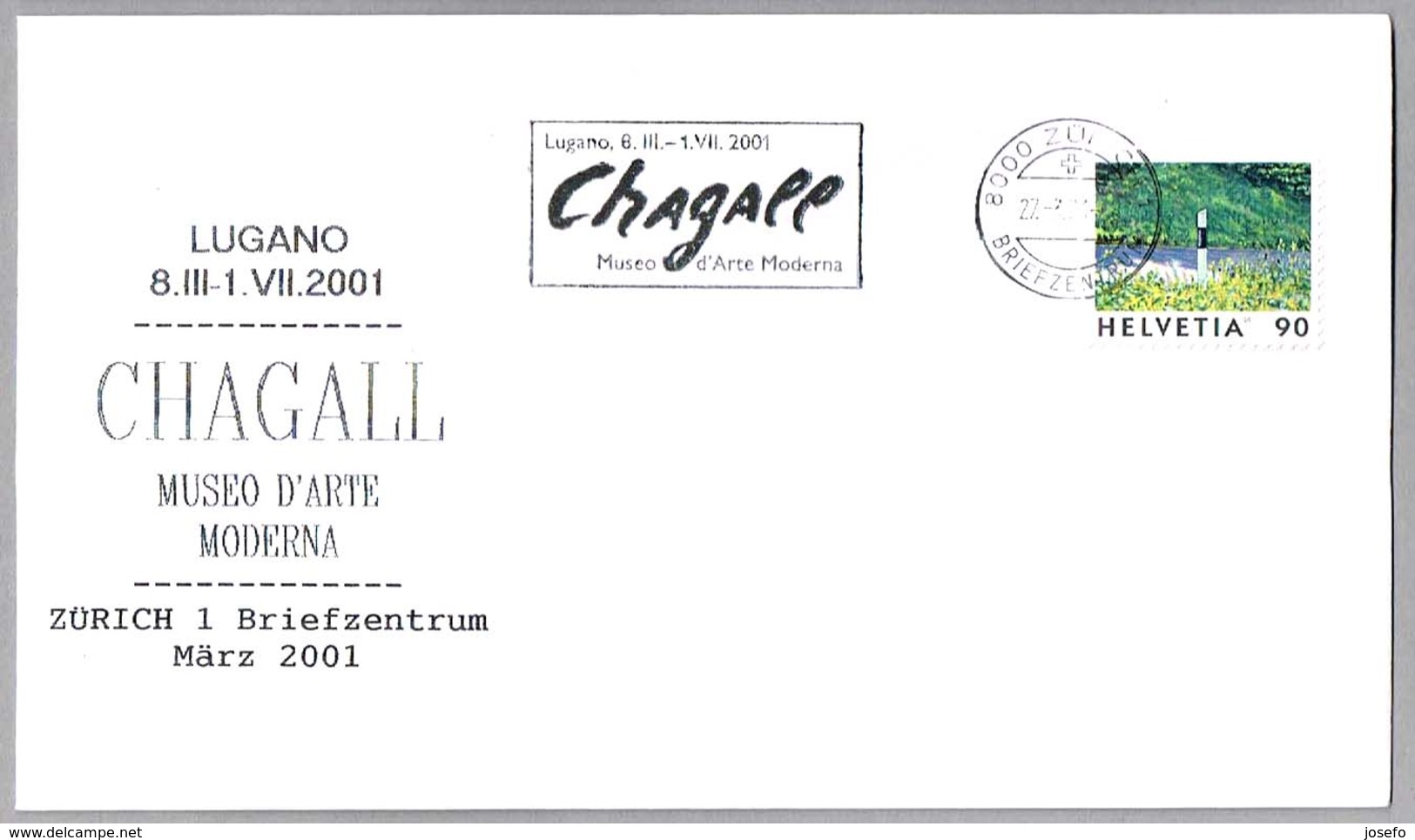 Museo De Arte Moderno - Exposicion MARC CHAGALL. Zurich, Suiza, 2001 - Altri & Non Classificati