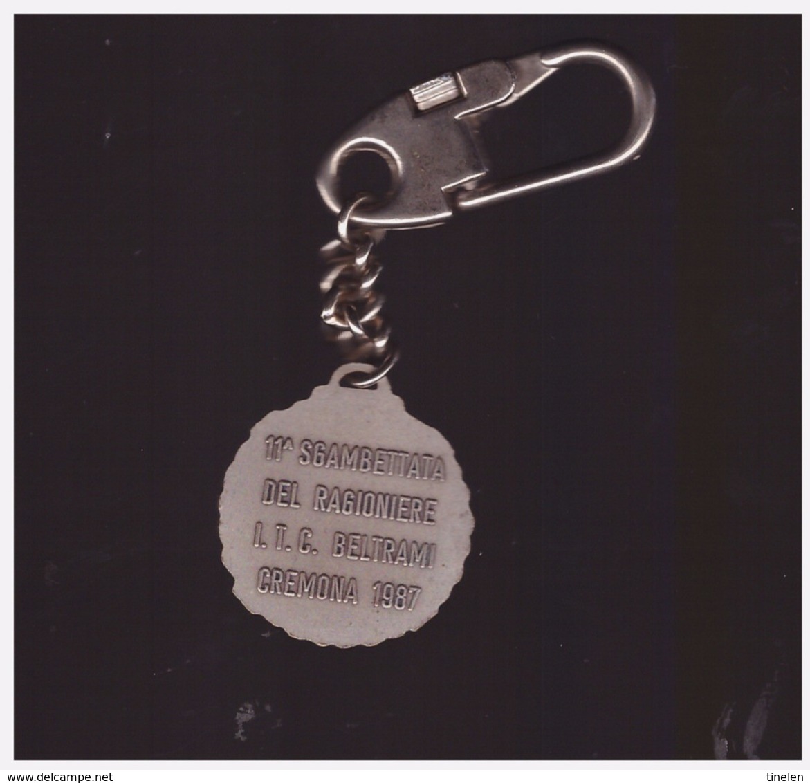 CREMONA -  1987  PORTACHIAVI COMMEMORATIVIVO " 11^ SGAMBETTATA DEL RAGIONIERE " ITC BELTRAMI - Key-rings