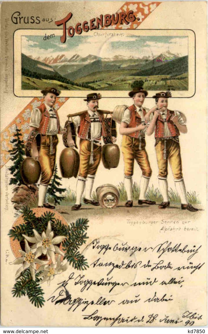 Gruss Aus Dem Toggenburg - Litho - Autres & Non Classés