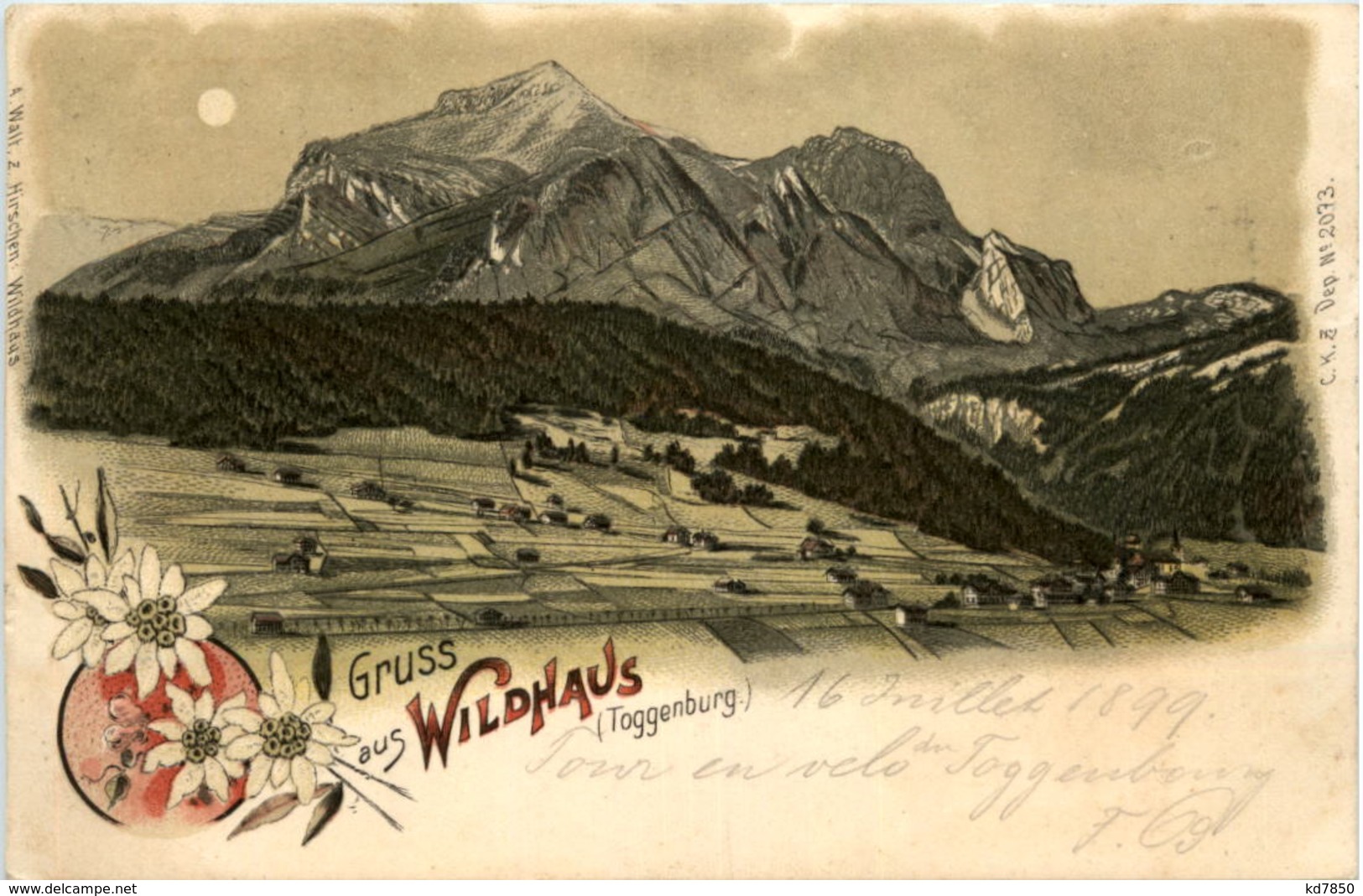 Gruss Aus Wildhaus - Litho - Wil