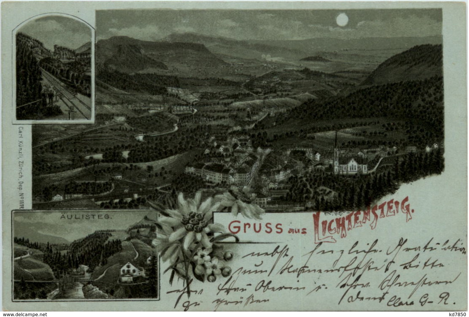 Gruss Aus  Lichtensteig - Litho - Lichtensteig