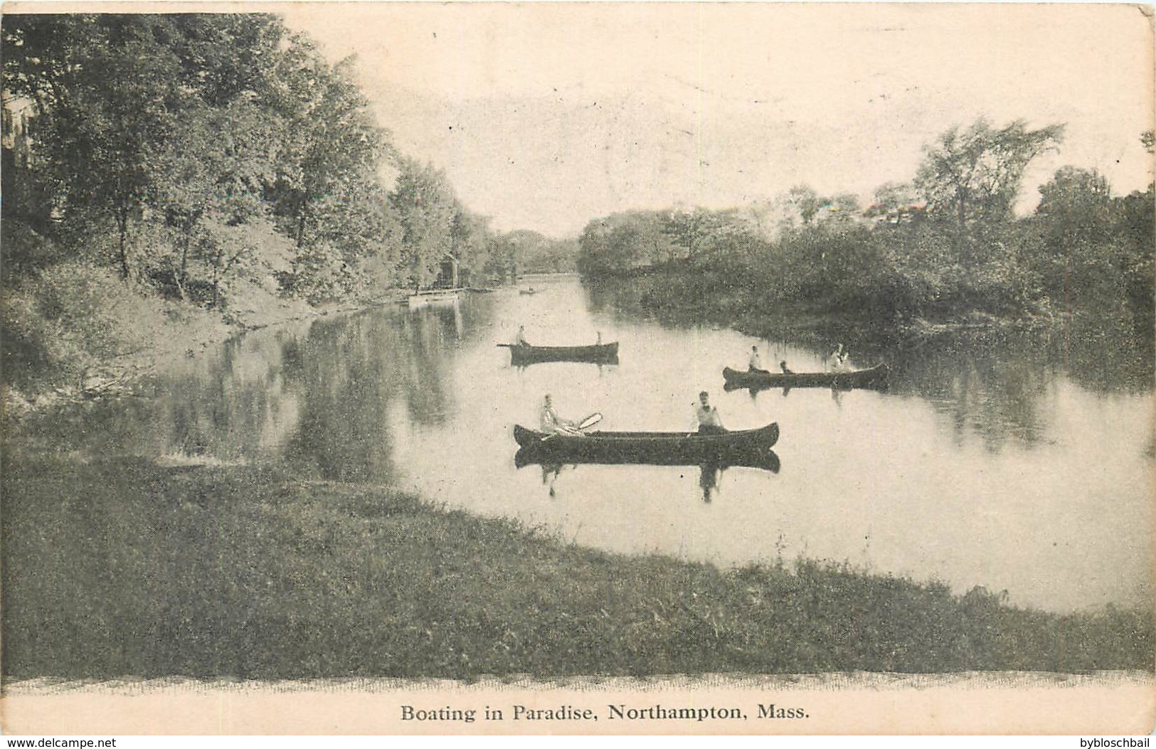 CPA USA Boating In Paradise Northampton  Massachusetts 1908 Published For Consolidated Dry Goods Co - Northampton