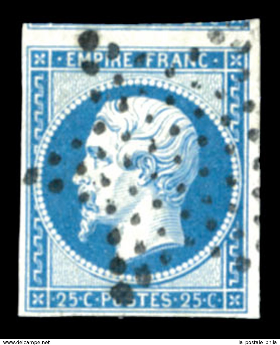 O N°15, 25c Bleu Obl étoile, Un Voisin. TTB (signé Scheller)  Qualité: O  Cote: 290 Euros - 1853-1860 Napoleon III