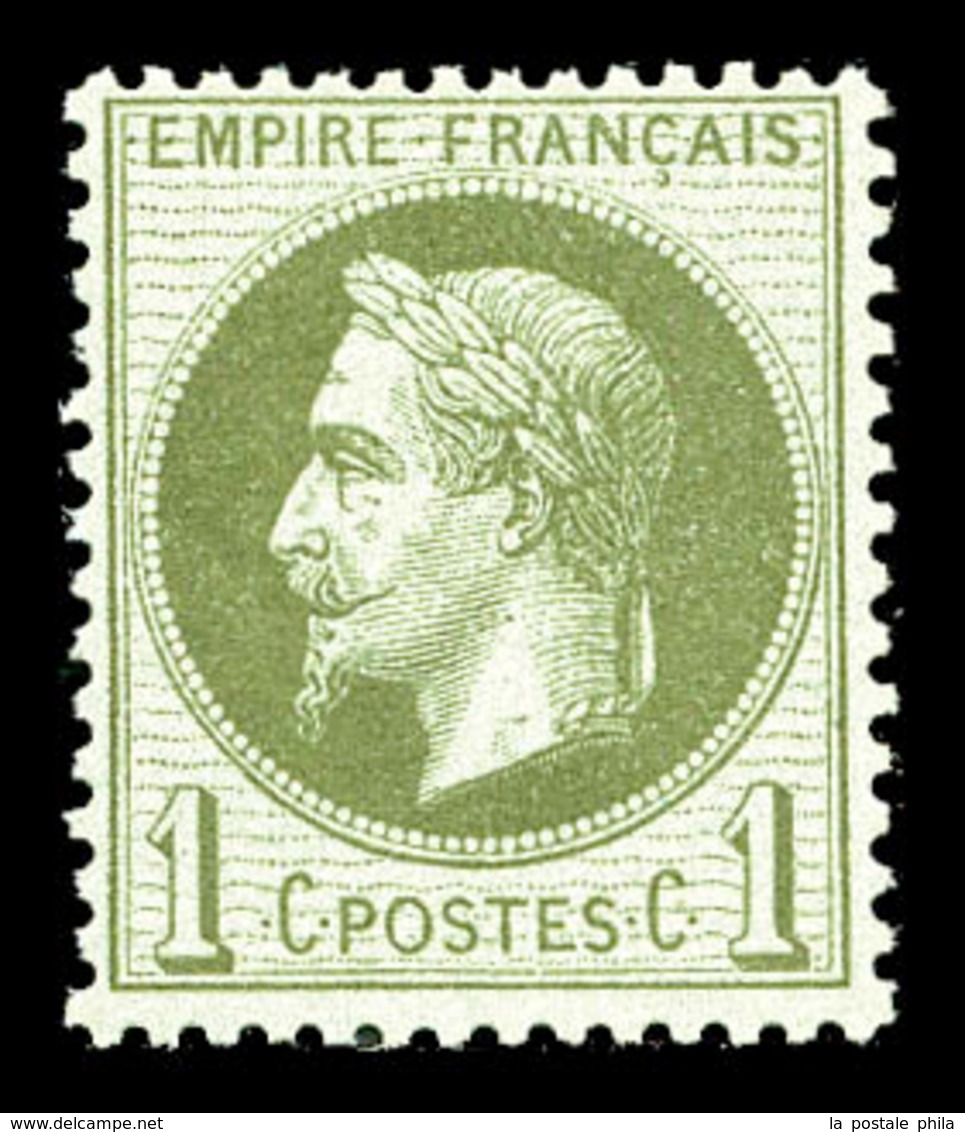 ** N°25, 1c Olive, Fraîcheur Postale. TB  Qualité: ** - 1863-1870 Napoléon III Lauré