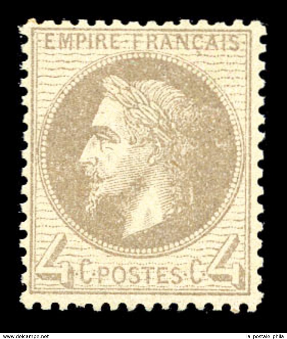 * N°27Ab, 4c Gris-lilas. TB  Qualité: *  Cote: 375 Euros - 1863-1870 Napoléon III Lauré