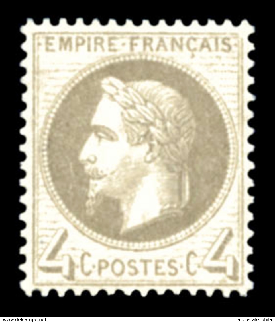 ** N°27Ba, 4c Gris-foncé, Fraîcheur Postale, Très Bon Centrage. SUP (certificat)  Qualité: ** - 1863-1870 Napoleon III Gelauwerd